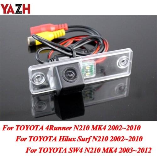 YAZH For Toyota 4Runner SW4 / Hilux Surf 2002~2012 Car Backup Camera / HD Night Vision RCA AUX Wireless Auto Reversing Cam