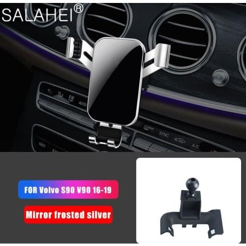 Car Mobile Phone Holder For Volvo S90 V90 2017 2018 2019 Air Vent ANTI-SKID Mount Bracket GPS Stand 360 Degree Rotatable Support