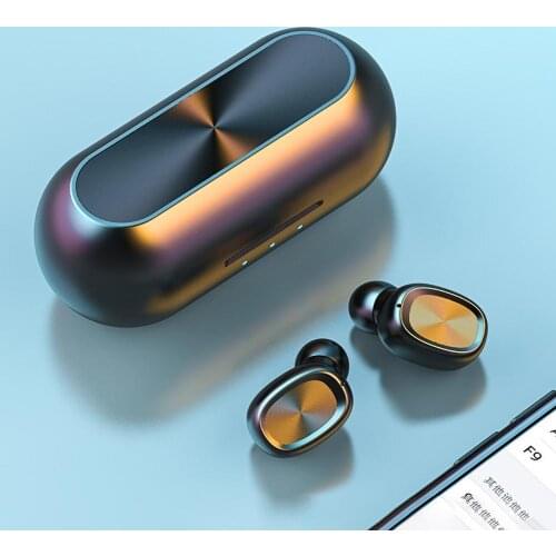 B5 TWS Fingerprint Touch Bluetooth HiFi Wireless Headphones With Microphones Noise Cancelling Gaming Headset charging box