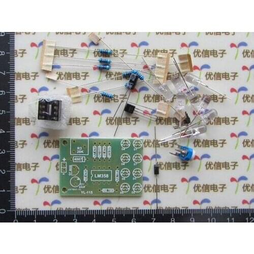 Free Shipping!!! electronic LM358 breathing light parts / Electronics DIY Fun Production Suite 8 5MM LED blue flashing kit