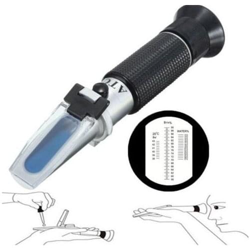 Free Shipping Portable Hand Held Alcoholometer Alcohol Refractometer Liquor Alcohol Content Tester For Home Brewing