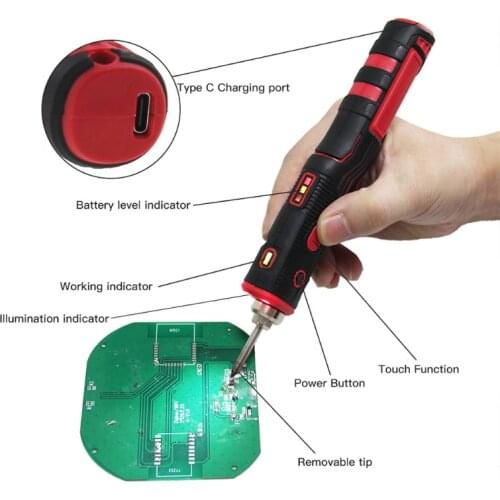 Wireless USB Charging Soldering Iron Kit Rechargeable Welding Iron Kit for DIY Welding Lovers 8w Portable Welding Wholesale