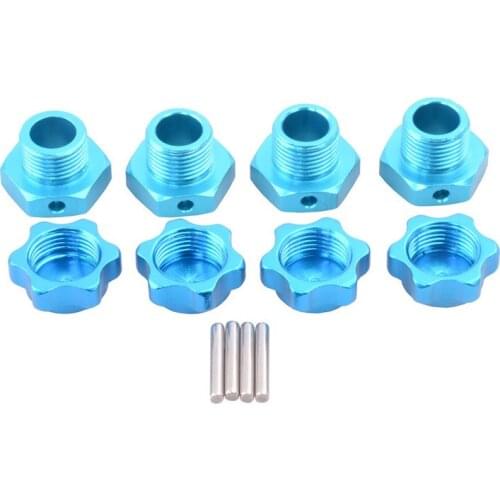 HSP 94762 94081 1/8 Model Car Wheel Hub Nut Metal 17mm Hex Adapter with Anti Dust Cover for RC Cars DIY Parts