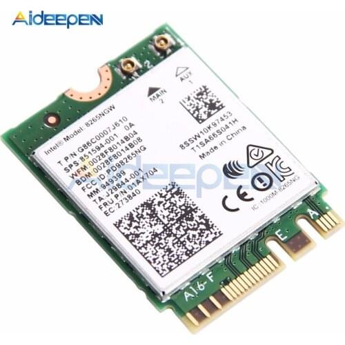 Brand for Intel Dual band Wireless-AC 8265 8265NGW Bluetooth 4.2 867Mbps M2 Wireless NetworkCard Better than 7265 7260 8260