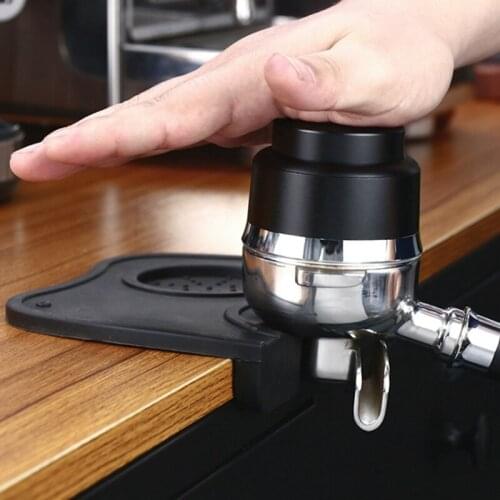 Stainless Steel Flat Bottom Press Type Distributor Press Powder Hammer Coffee Maker Coffee Press 58mm