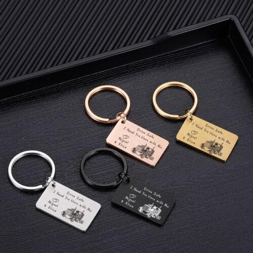 Double Sides Keychain Personalized Custom Couple Names Keychains Wedding Anniversary Birthday Gifts for Boyfriend Girlfriend