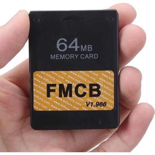 1pc 64MB Free McBoot v1.966 Memory Card Suitable for Playstation 2 PS2 Replacement Memory Card Games Accessories