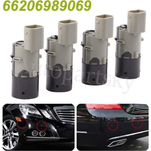 4PCS New Reverse Backup Assist PDC Parking Sensor 66206989069 For BMW E39 E46 E53 E60 E61 E63 E64 E65 E66 E83 X3 X5 3 5 Series