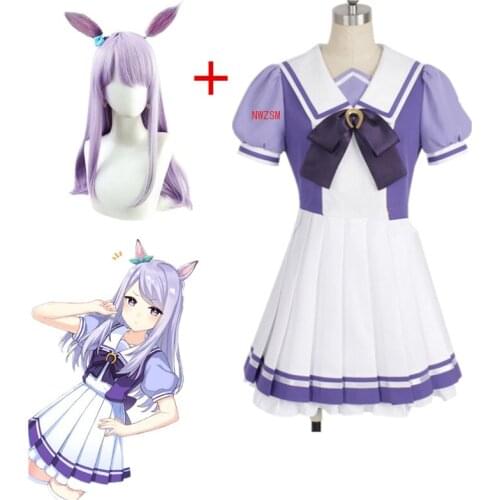 Anime Uma Musume Pretty Derby Cosplay Costume Toukai Teiou School Uniform Gold Ship Special Week Cosplay Lolita Sailor Dress
