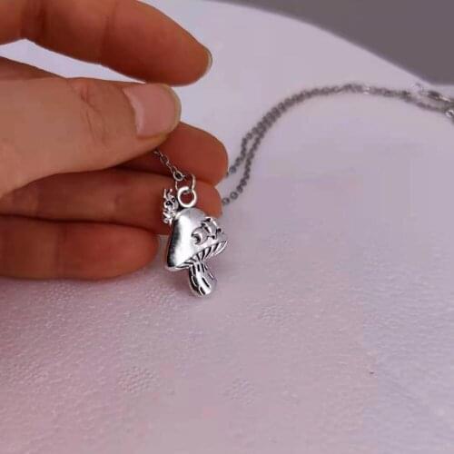 Hot Sales charm Snail Mushroom Pendant necklace DIY necklaces for women man Accessories