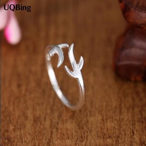 New Arrivals Plain 925 Silver Rings Adjustable Open Ring For Girl Women Rings Gift Jewelry