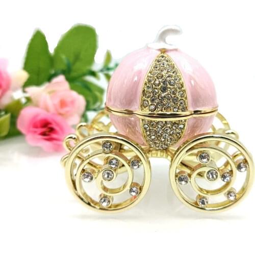 New Style The Pumpkin Carriage Metal Craft Trinket Gift Box Wedding Favor Birthday Gifts