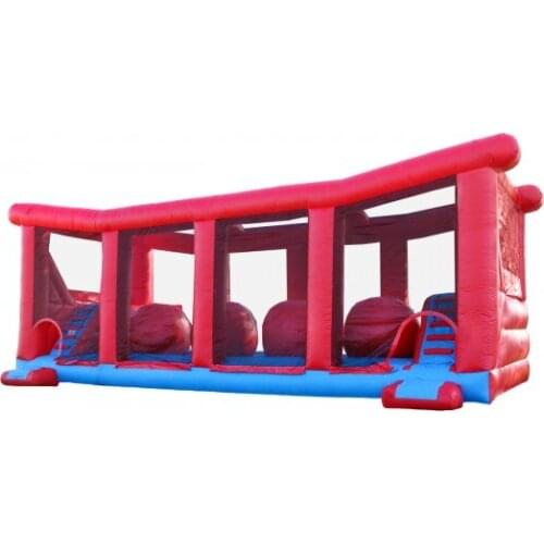 Wholesale kids outdoor Inflatable obstacle slide China amusement park equipment