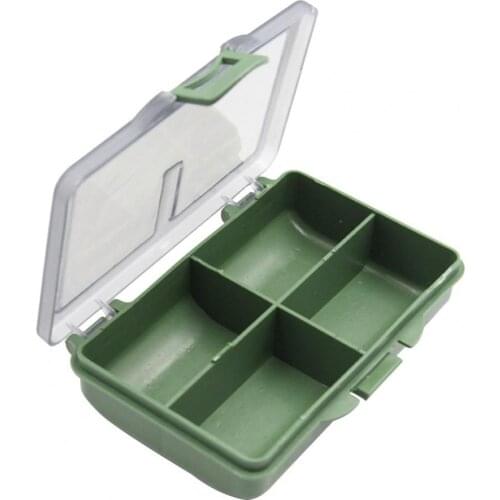 4/6/8 Grids Fish Bait Storage Box/Pill Box Multi-Grid PE Plastic Fish Hook Bait Fishing Storage Box with Transparent Lid