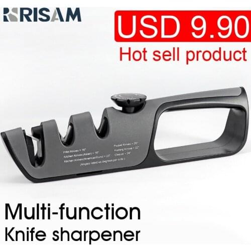 Adjustable Angle Knife Sharpener Professional Tool Knife Sharpener 3 StageScissors Sharpening Stone Grinder Kitchen Gadgets