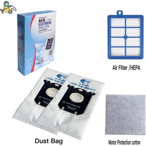 HEPA Motor Filters Dust Bags Replacement S-Bag for Philips FC8031 Series FC9071 FC9150 FC9174 FC9010 FC9180 HR8310 Parts