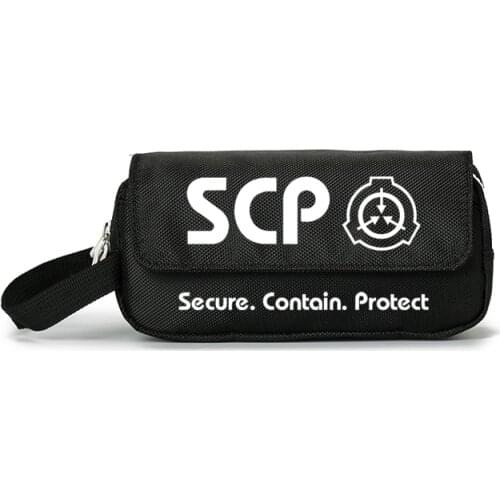 SCP Special Containment Procedures Foundation Cosplay Luminous Student School Pen Pencil Case Cosmetic Makeup Bag