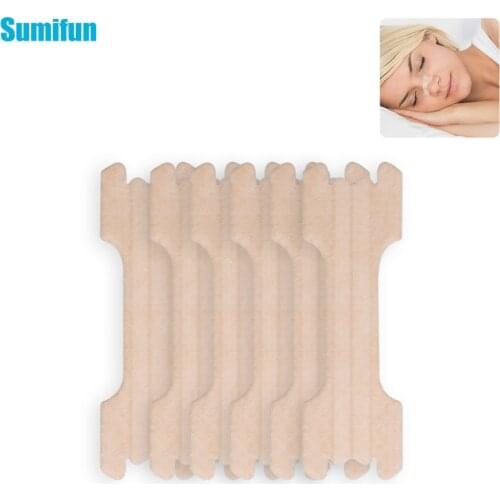 Sumifun 1/6/12/24pcs Anti Snoring Stickers Relief Sneezing Runny Nose Rhinitis Patch Cold Headache Congestio Breath Nasal Strips