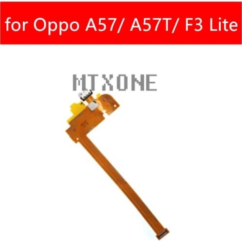 For oppo A57/ A57T/ F3 Lite USB Charger Connector Flex Cable Microphone USB Charging Dock PCB Board Flex Cable Repair Parts
