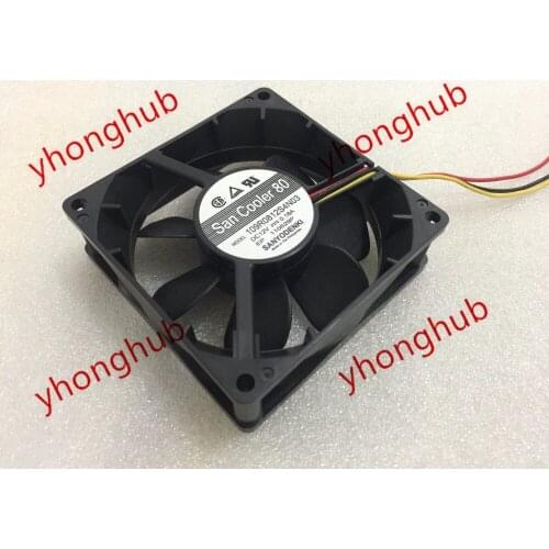 SANYO DENKI 109R0812S4N03 DC 12V 0.18A 80x80x25mm Server Cooling Fan