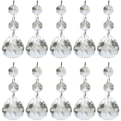 10PCS Crystal Ball Chandelier Crystal Pendants Glass Pendants Beads - 20mm Size