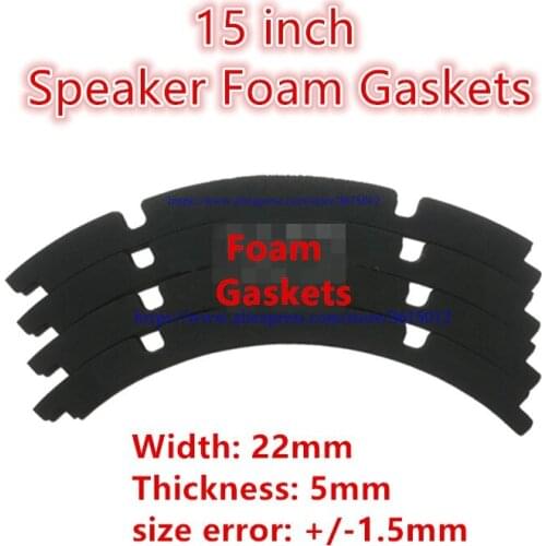12 SET 15" 15 inch 22mm/5mm speaker horn foam gaskets woofer bass loudspeaker new