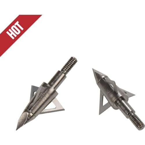 2019 NEW 12Pcs 125 Grain Broadhead Arrow Points 3 Blades Archery Bow Crossbow Bolts Hunting Durable Beast Free Shipping