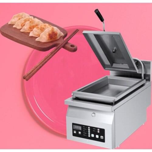 2020 best price 110v/220v automatic dumpling fryer machine/ gyoza frying griller machine for USA/Canada