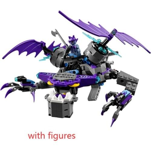 335pcs New Knights Shadow Heligoyle 10702 Figure Building Blocks Assemble Children Toys Movie Nexus Christmas birthday Gifts