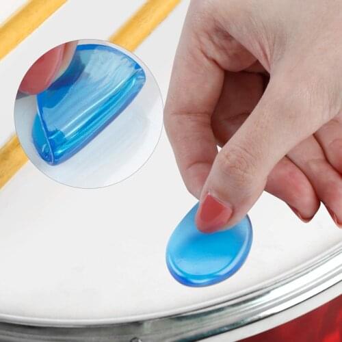 6Pcs/set Drum Mute Pads Drum Damper Silicone Pads Drum Mute Shock Absorbing Pad Transparent Percussion Instrument Accessories