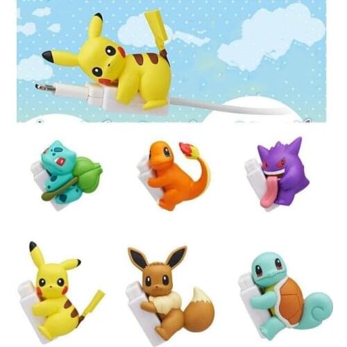 6pcs/lot Animal Cable Winder protector Data Cable Line Cable Winder Charger Cord Cable Protector Cover For iphone