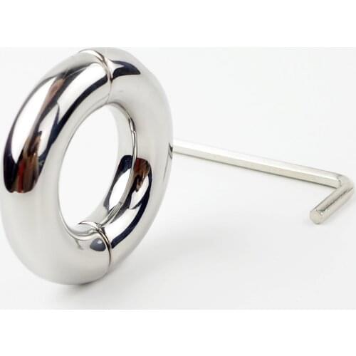 Dia 30/33/40/45mm choose Stainless Steel Pendant Ball Stretcher penis Cock ring Metal Slave Sex Toys for Men Scrotum Restraint