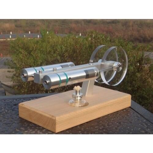 High Quality double cylinder engine alpha type Stirling engine kit model Education Child Kid Toys Gifts Free Shipping