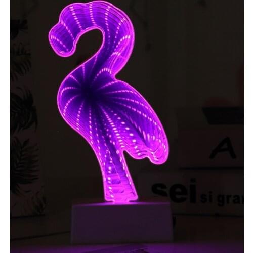 Hawaii Party Girls Bedroom Decoration LED Lantern USB /Battery Flamingo Unicorn Love Hearts Light Baby Christmas Gifts