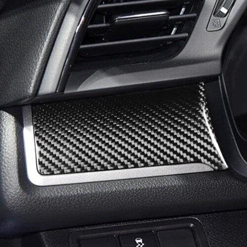 Dry Carbon fiber Left drivers seat console Decorative panel Car interior trim strip For Honda civic