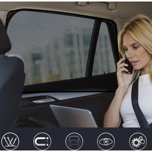 Magnetic Car Sun Shade UV Protection Car Curtain Car Window Sunshade Side Window Mesh Sun Visor Summer Protection Window Film