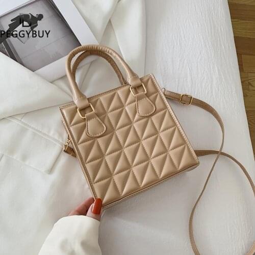 Fashion Women PU Leather Solid Color Shoulder Crossbody Messenger Bag Casual Ladies Top-handle Mini Handbags Flap Purse