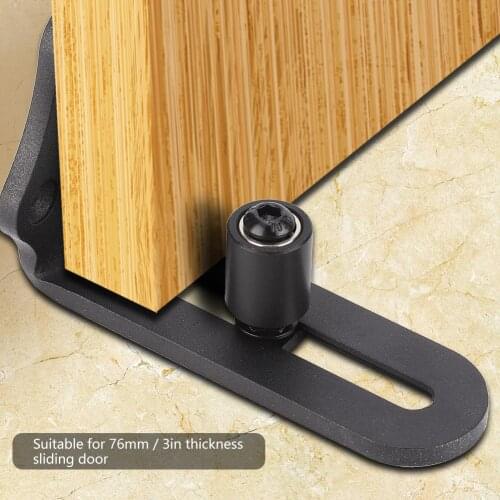 Carbon Steel Adjustable Sliding Floor Guide for Barn Door Hardware Accessory for 3inch Thickness Doors for Brands of Barn Door