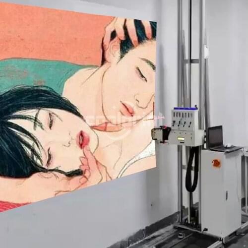 Easy Operation Wall Printer 3D Mural Printing Machine For Printing Machine on the Ground