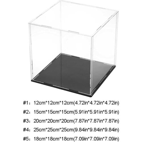 Clear Acrylic Display Case Dustproof Model Toy Showcase Action Figures Show Box Dropship
