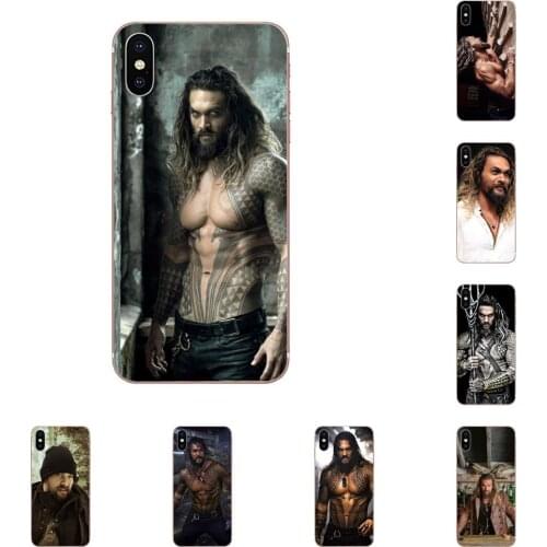 Handsome Man Jason Momoa For Samsung Galaxy S3 S4 S5 Mini S6 S7 S8 Edge Plus S9 S10 S20 Plus Transparent Soft Case