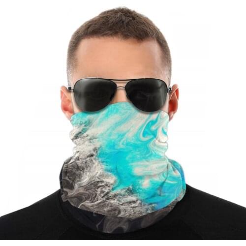 Ocean Mist Scarf Half Face Mask Men Women Halloween Neck Gaiter Balaclava Bandanas Dustproof Headwear Cycling Climbing