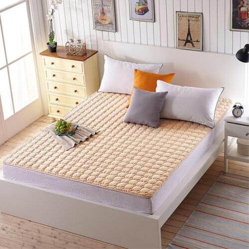 Foldable Anti Dust Bedding Mattress Super Soft Filling Terylene 1cm Mattresses Warm Anti-skid Mattress Hotel Home Using Cushion