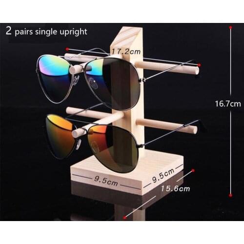 Fashion Natural Pine Wooden Scented Sunglasses Display Rack Shelf Eyeglasses Show Stand Jewelry eyewear Holder Glasses Show