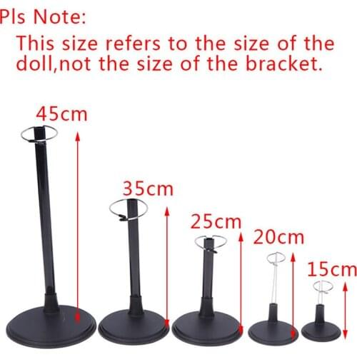 1pc Adjustable Metal Doll Dummy Puppet Wrist Stand Holder Bracket Support Dollhouse Accessories Kids Girls Toy Gift White Black