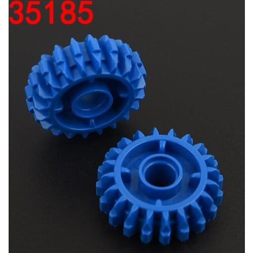 10PCS 35185 Gear 20 Tooth Double Bevel with Clutch on Both Sides MOC Building Blocks Bricks Parts DIY Toys