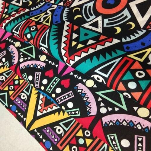 100% Cotton viaPhil Brand African Style Abstract Totem Printed Fabric Africa Fabric Patchwork Cloth Dress Home Decor