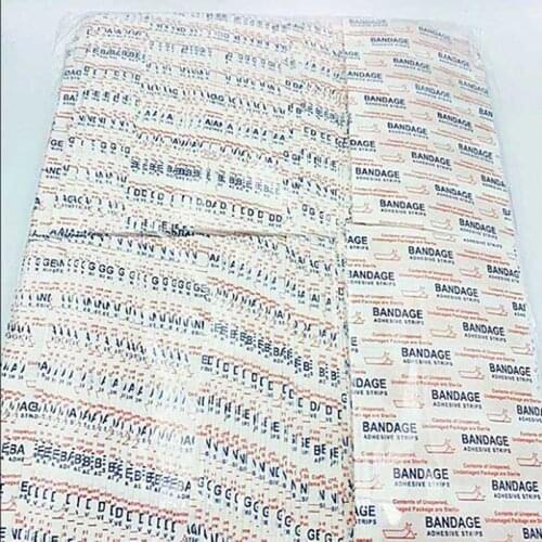 100pcs Band-Aids Waterproof Breathable Cushion Adhesive Plaster Wound Hemostasis Sticker Band First Aid Bandage
