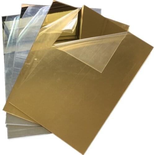 17pcs 300x400x2mm Acrylic Mirror Wall Home Decor Bathroom Wedding Cake Decoration Custom Arbitrary Shape Plastic Pier Glass