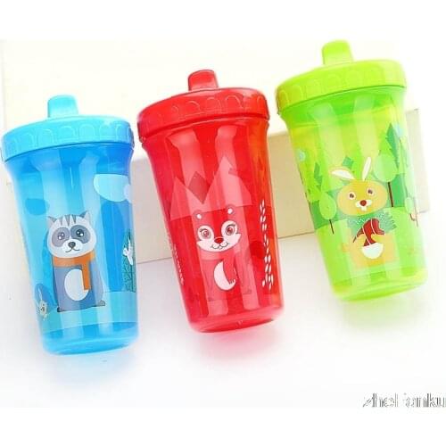 300ml Baby Kids Duckbill Cute Cup Children Learn Training Feeding Drink Water Bottle Cartoon School Drinking Food Milk Bottles